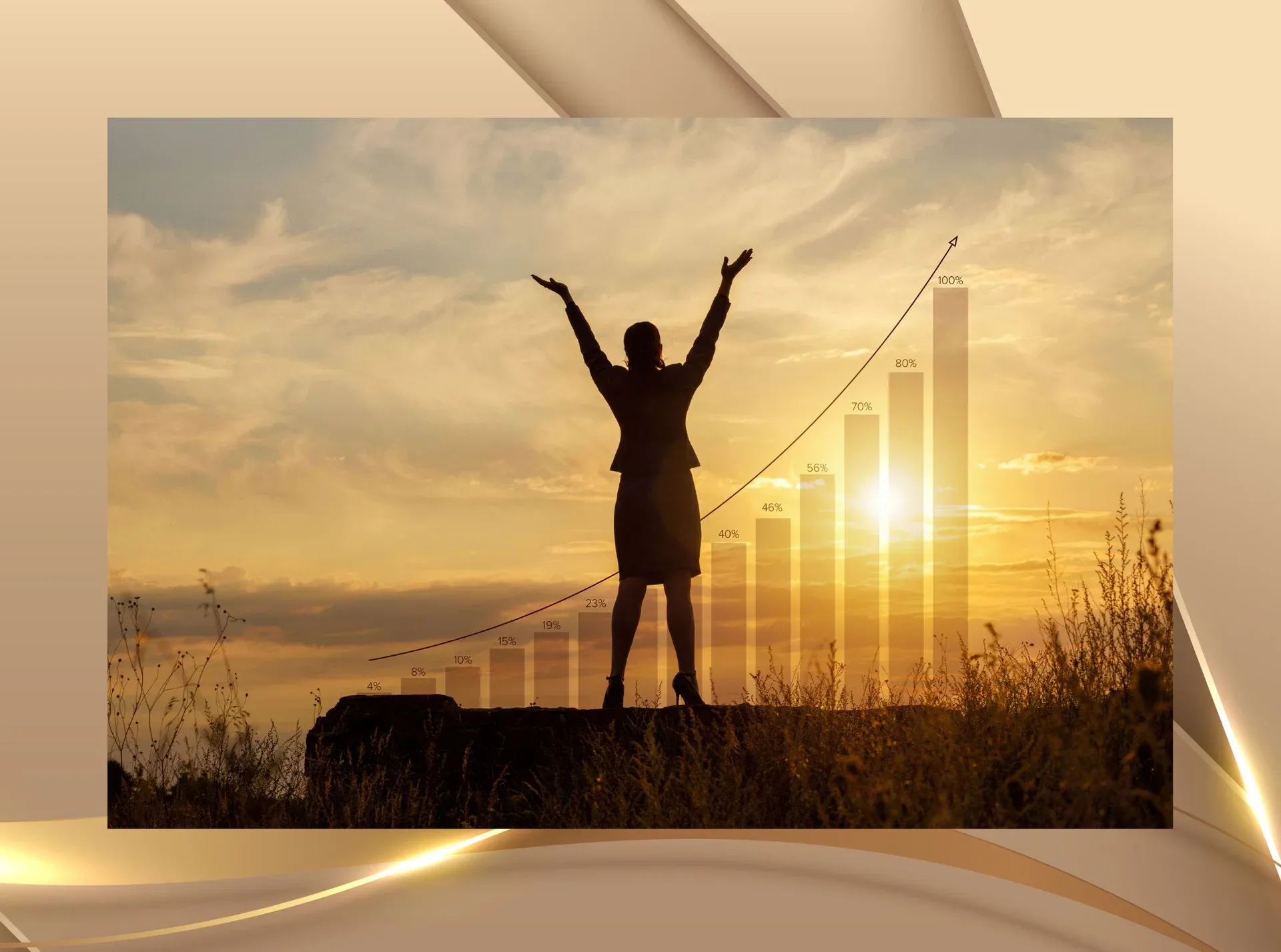 Person streckt erleichtert die Arme in die Höhe – Symbol für Burnout-Prävention und emotionale Stabilität im therapeutischen Beruf.