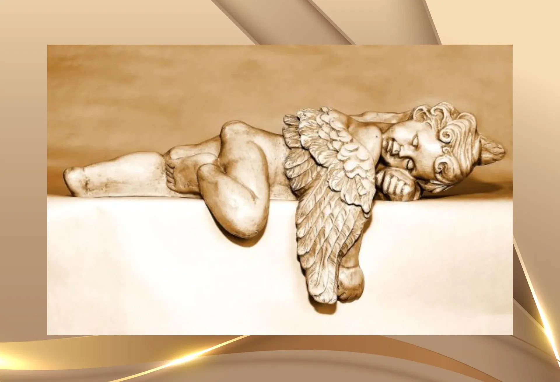 Symbolbild eines schlafenden Engels als Darstellung von Schlaf