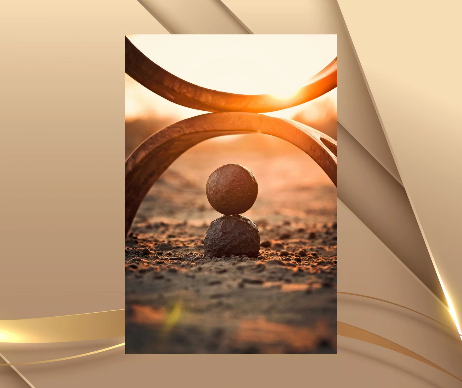 Eine Kugel im Gleichgewicht – Symbol für die innere Ruhe und Balance, die Hypnosetherapie bewirken kann