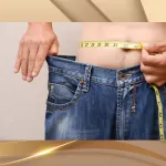 Darstellung einer Gewichtsveränderung anhand von Körperumfang und Kleidung