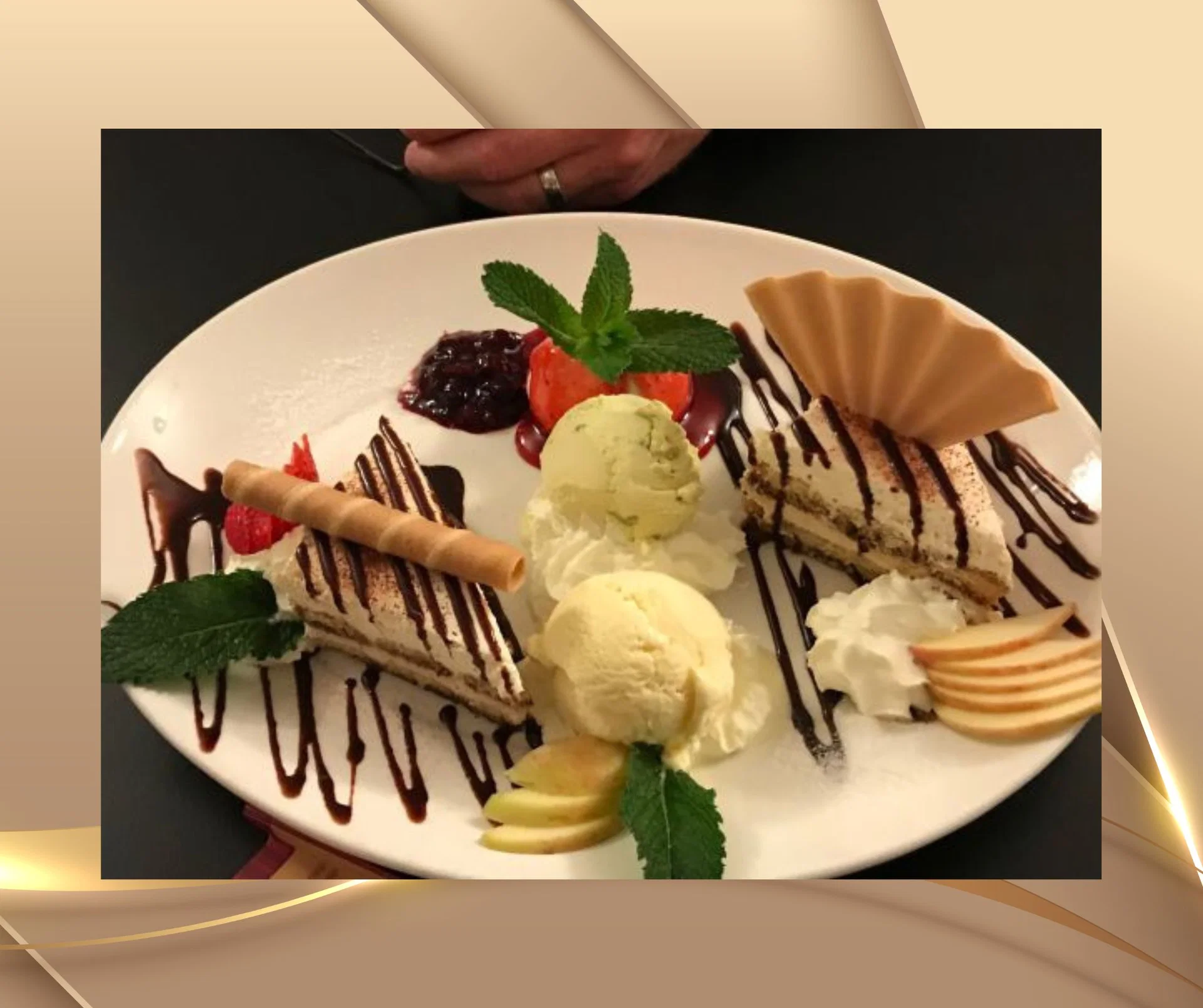 Dessert beim IMDHA Hypnosestammtisch in Frauenfeld – angenehme Atmosphäre und Austausch im Rahmen der Hypnose Ausbildung Schweiz