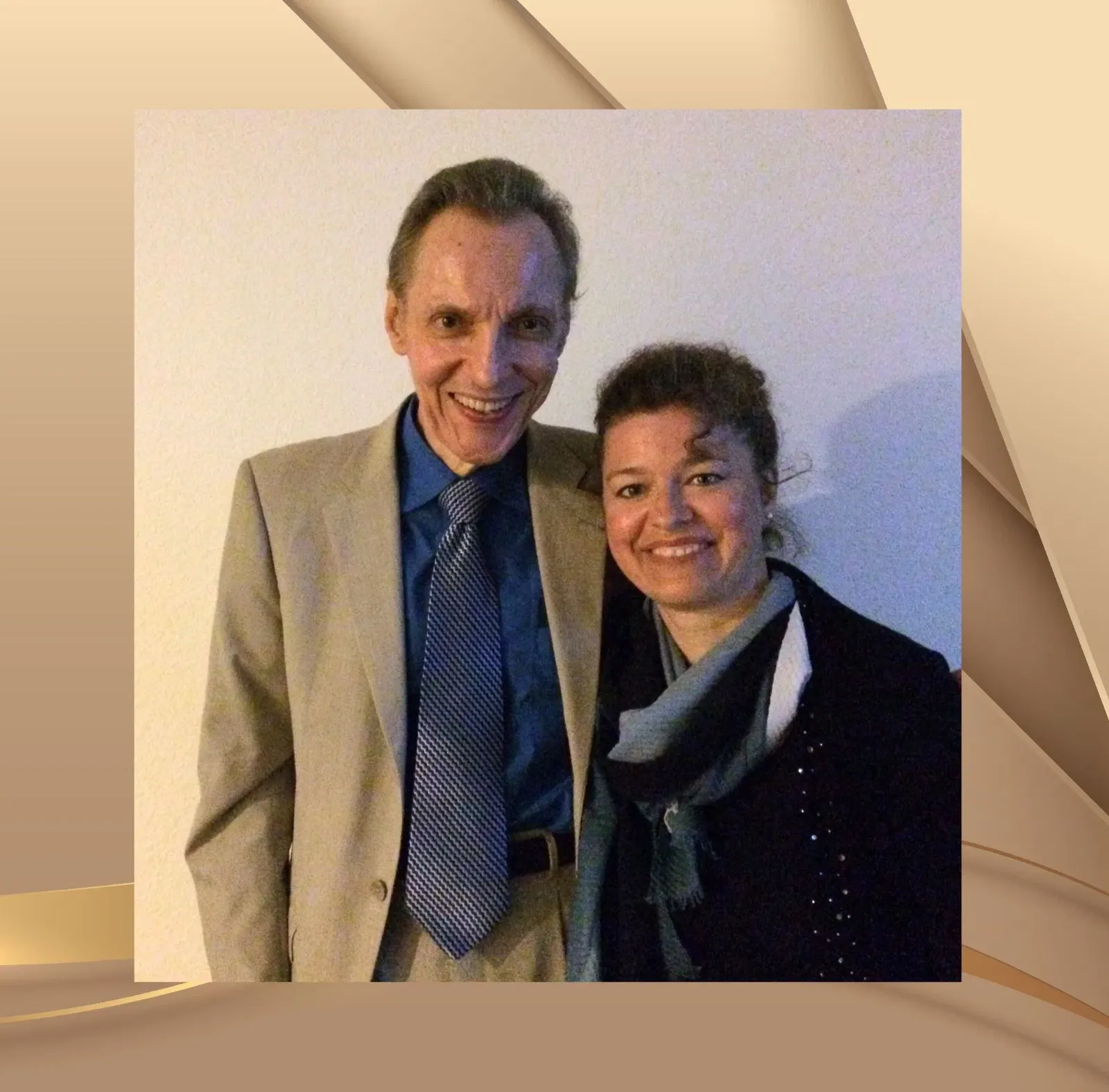 Nicole Wackernagel gemeinsam mit Dr. George Bien während der internationalen Hypnose-Instruktorenausbildung der IACT und IMDHA in Florida.
