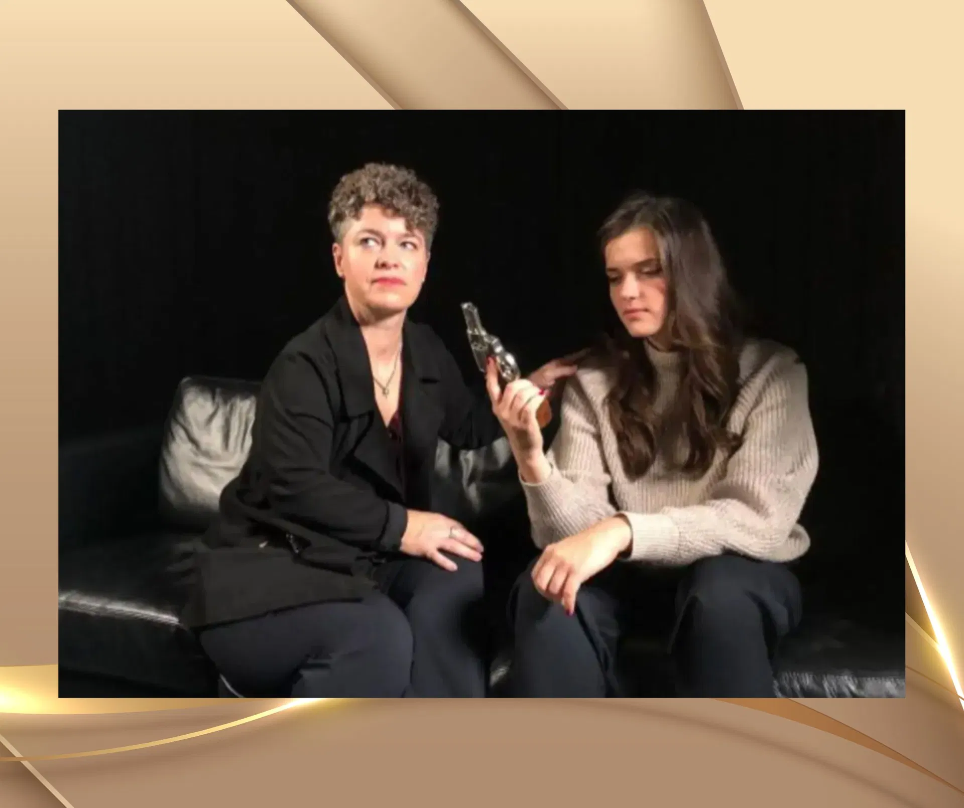 Nicole Wackernagel während der Dreharbeiten zur ProSieben-Dokumentation «Schattenmoor» in den ProSieben-Studios in Berlin.