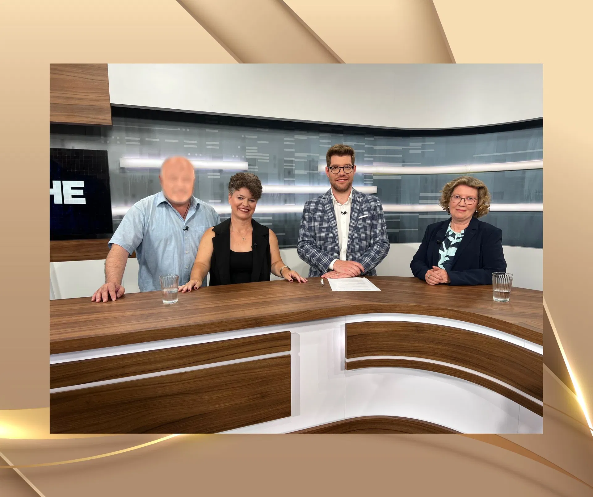 Nicole Wackernagel im TVO-Studio vor der Sendung «Zur Sache» zum Thema medizinische Hypnose.